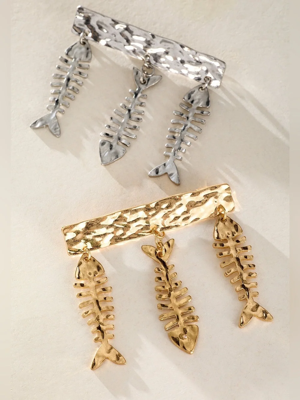 NWT Free People Fish Outta Water Brooch in Gold